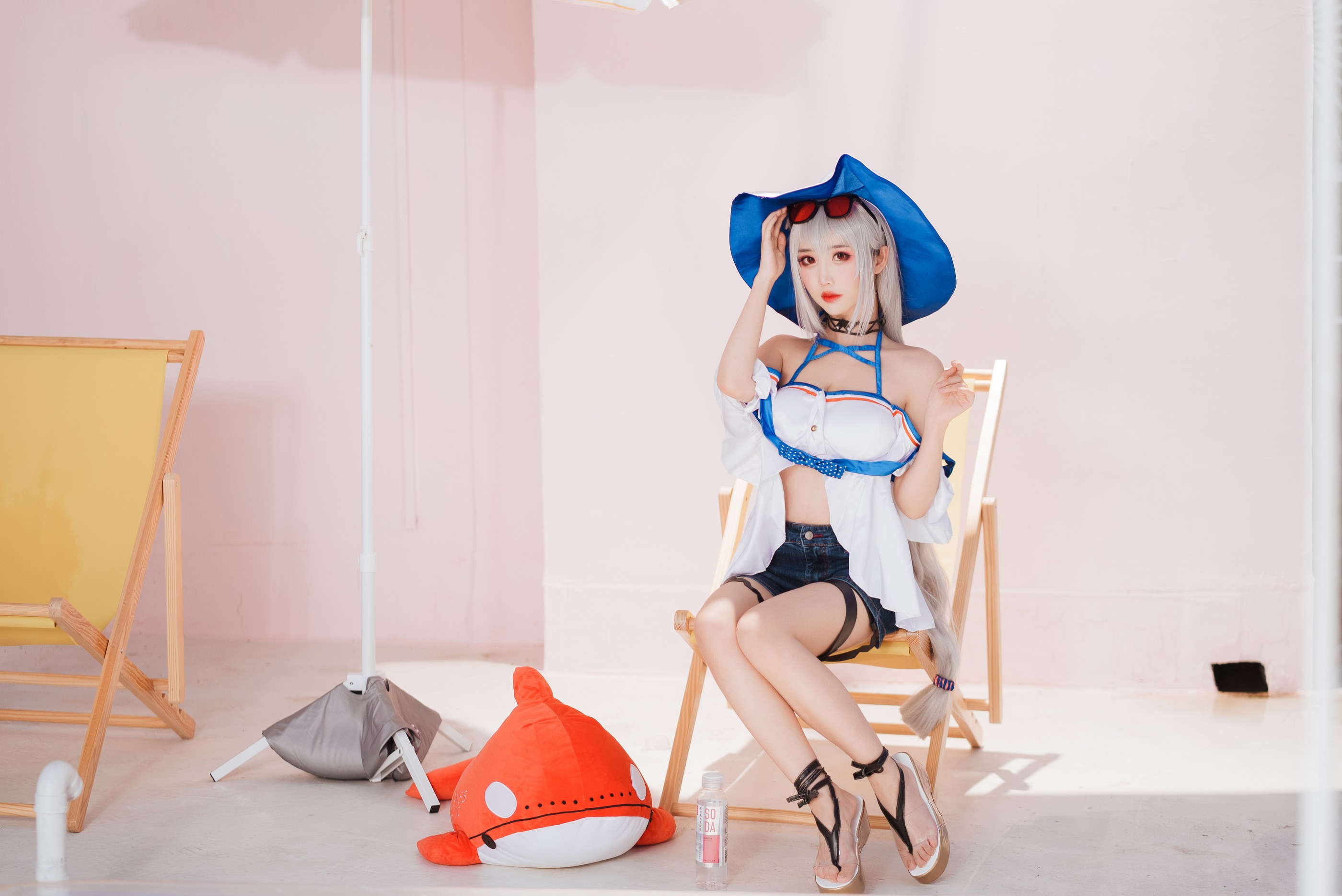 图片[1]-面饼仙儿 – NO.129 斯卡蒂泳装[18P]-XikXak